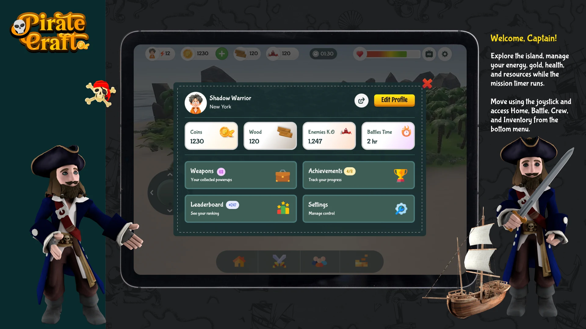 Pirate Craft Quest screenshot