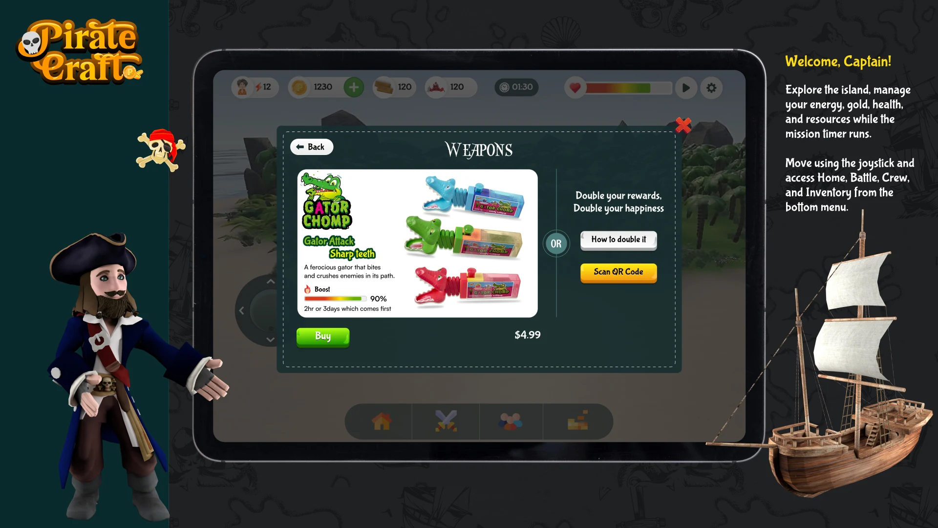 Pirate Craft Quest screenshot